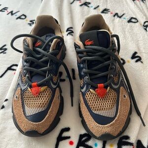 Lacoste womenTan and Navy Sneakers